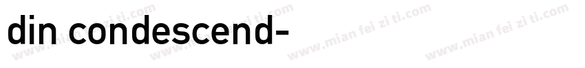 din condescend字体转换